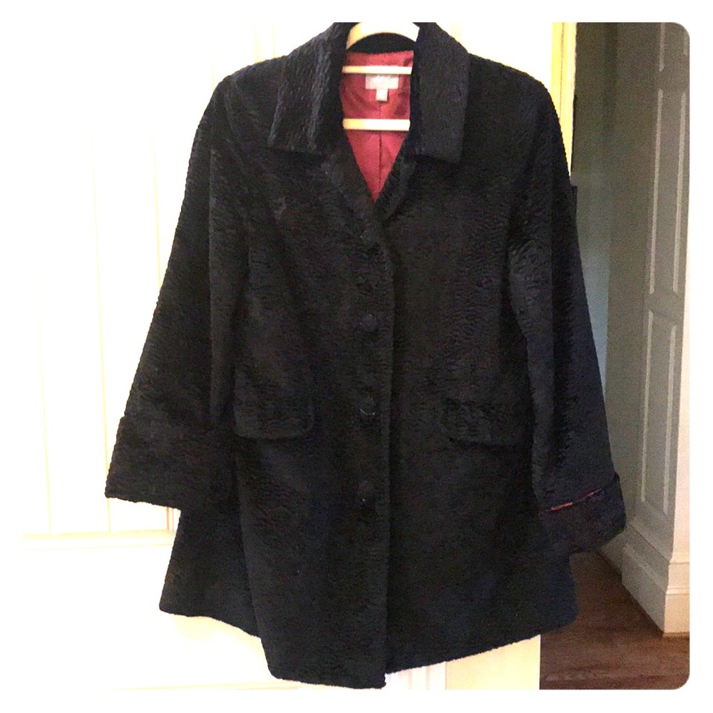 J. Jill Black Coat medium